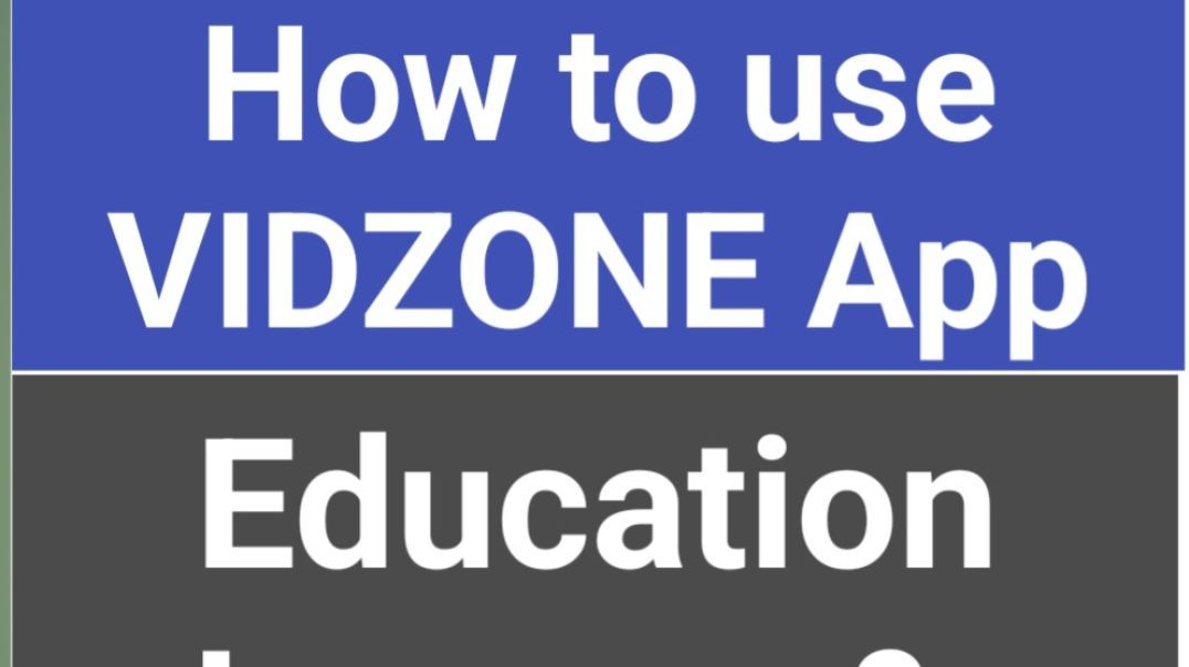 How to use Vidzone App
