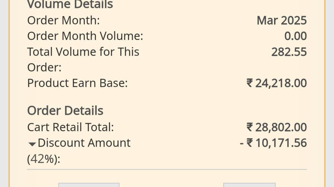 Orange and Cream Decorative Wedding Invitation Mobile Video